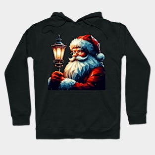 Christmas santa with light Hoodie